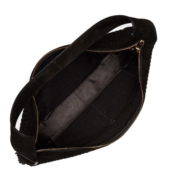 Brand New $550 Elizabeth and James Woven Suede Hobo Bag - Picture 3 of 5